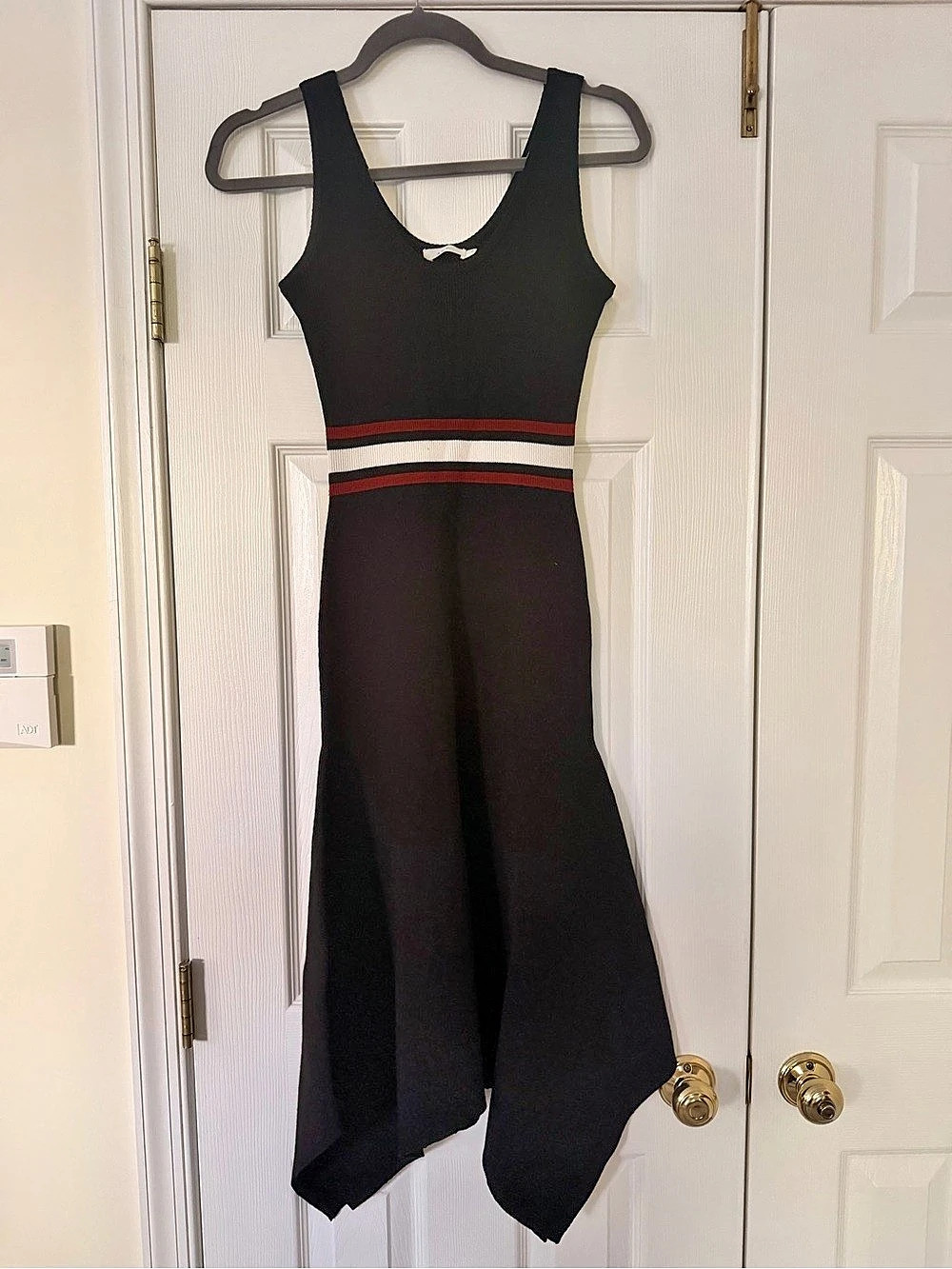 A.L.C. Anders Knit Midi Dress. Color Block Medium